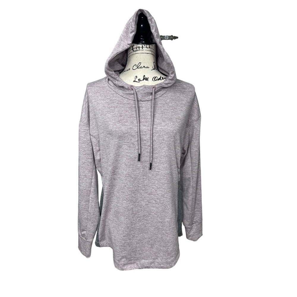 Tangerine Lavendar and Gray Pullover Super Soft Hoodie Size Medium